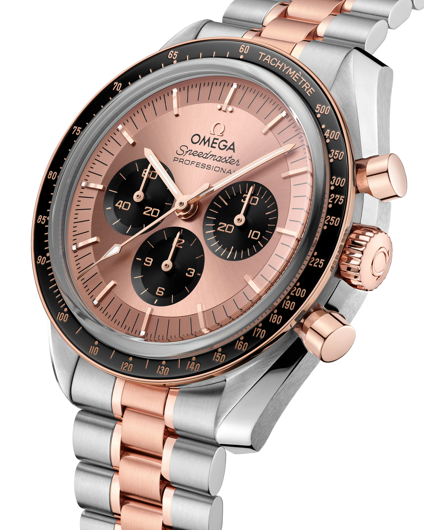 Speedmaster Moonwatch Professional 42 mm, steel ‑ Sedna™ gold on steel ‑ Sedna™ gold