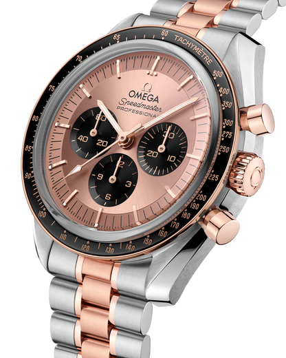 Speedmaster Moonwatch Professional 42 mm, steel ‑ Sedna™ gold on steel ‑ Sedna™ gold