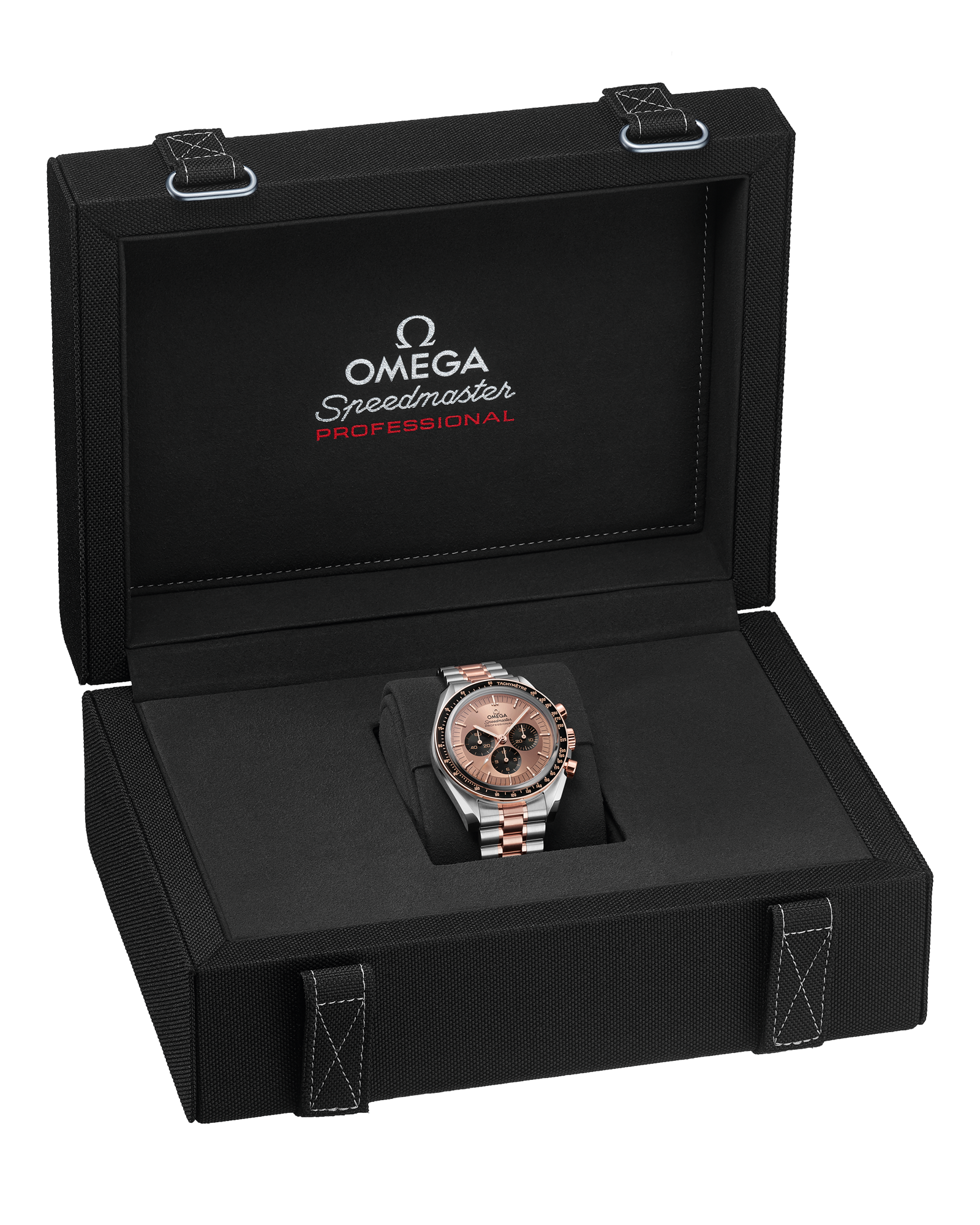 Speedmaster Moonwatch Professional 42 mm, steel ‑ Sedna™ gold on steel ‑ Sedna™ gold