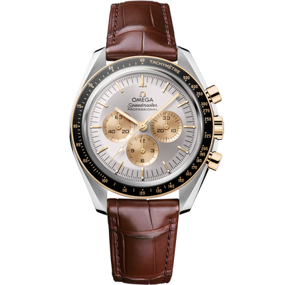 Speedmaster Moonwatch Professional 42 mm, steel ‑ Moonshine™ gold on alligator