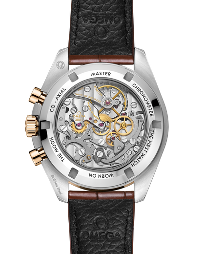Speedmaster Moonwatch Professional 42 mm, steel ‑ Moonshine™ gold on alligator