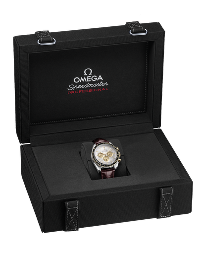 Speedmaster Moonwatch Professional 42 mm, steel ‑ Moonshine™ gold on alligator