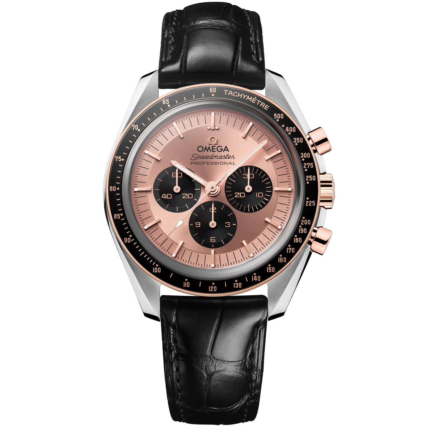 Speedmaster Moonwatch Professional 42 mm, steel ‑ Sedna™ gold on alligator