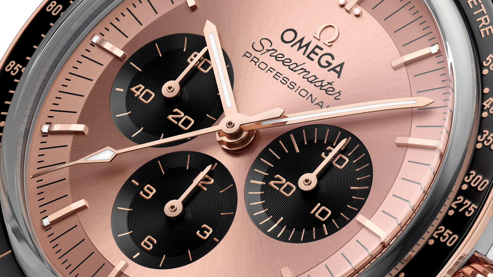 Speedmaster Moonwatch Professional 42 mm, steel ‑ Sedna™ gold on alligator