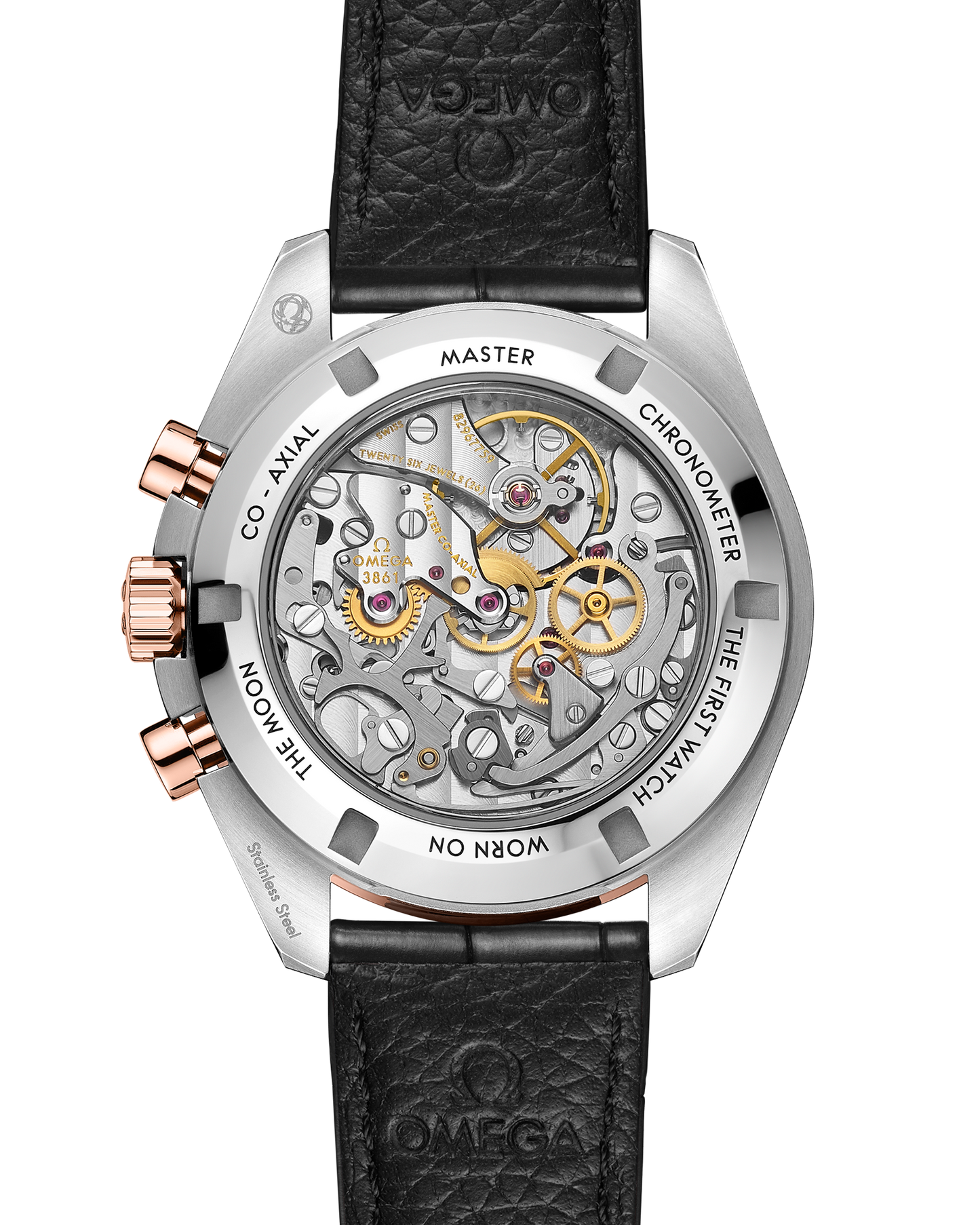 Speedmaster Moonwatch Professional 42 mm, steel ‑ Sedna™ gold on alligator