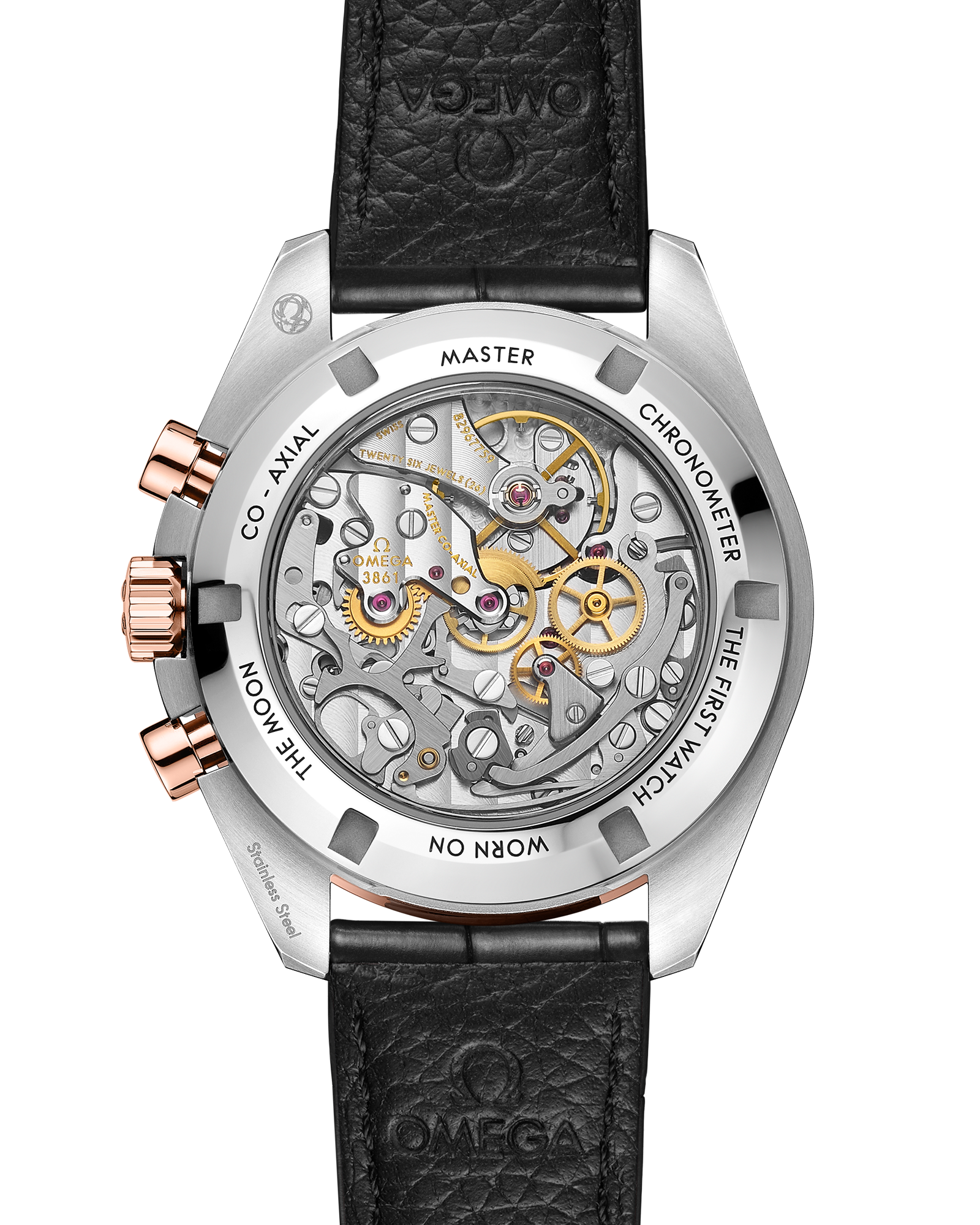 Speedmaster Moonwatch Professional 42 mm, steel ‑ Sedna™ gold on alligator