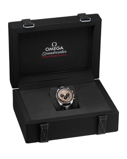 Speedmaster Moonwatch Professional 42 mm, steel ‑ Sedna™ gold on alligator