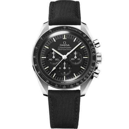 Speedmaster Moonwatch Professional 42 mm, steel on coated nylon fabric strap