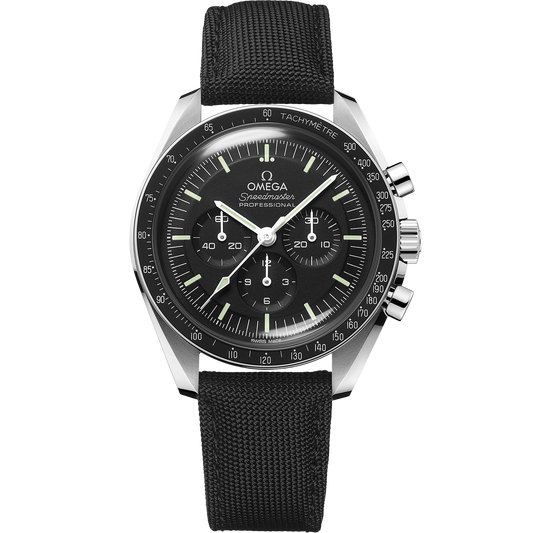 Speedmaster Moonwatch Professional 42 mm, steel on coated nylon fabric strap