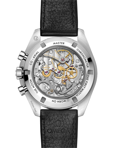 Speedmaster Moonwatch Professional 42 mm, steel on leather strap