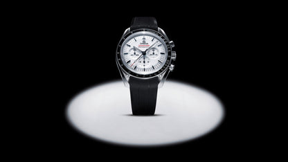 Speedmaster Moonwatch Professional 42 mm, steel on rubber strap