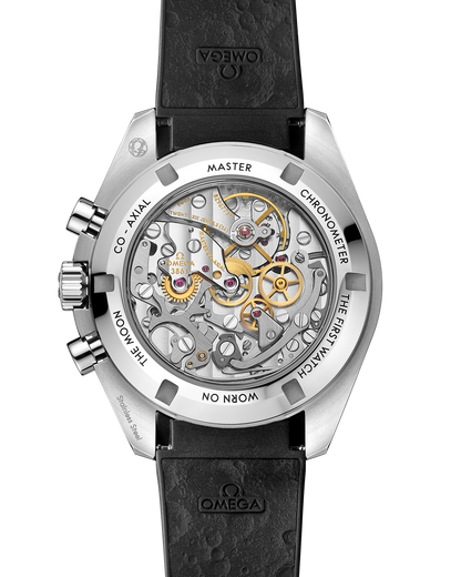 Speedmaster Moonwatch Professional 42 mm, steel on rubber strap