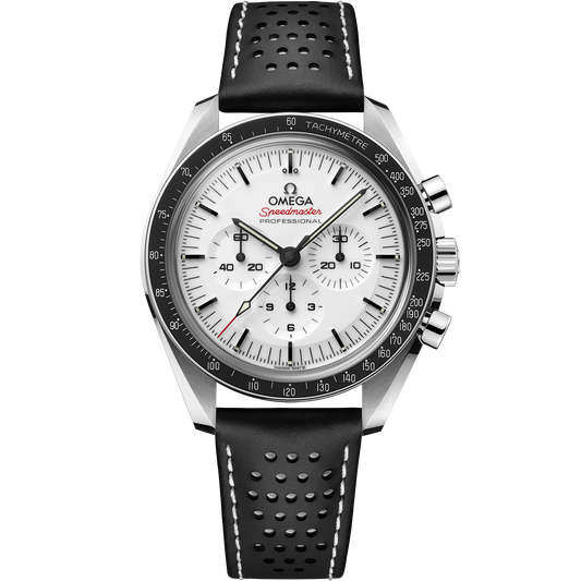 Speedmaster Moonwatch Professional 42 mm, steel on leather strap