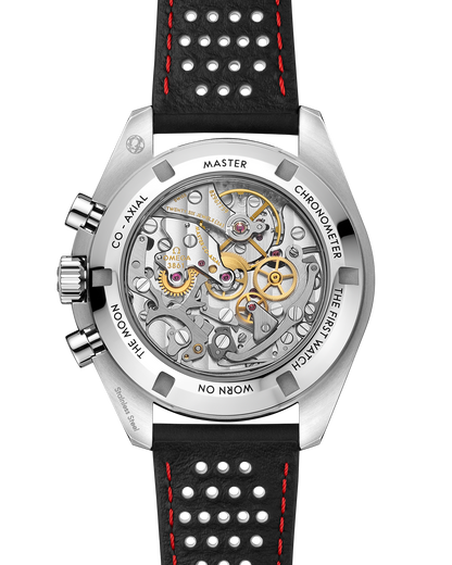Speedmaster Moonwatch Professional 42 mm, steel on leather strap