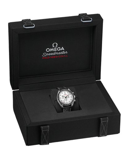 Speedmaster Moonwatch Professional 42 mm, steel on leather strap