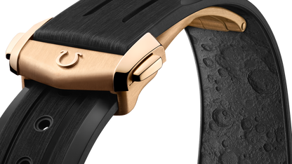 Speedmaster Moonwatch Professional 42 mm, Moonshine™ gold on rubber strap