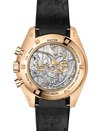 Speedmaster Moonwatch Professional 42 mm, Moonshine™ gold on rubber strap