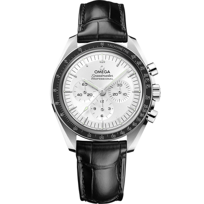 Speedmaster Moonwatch Professional 42 mm, Canopus Gold™ on leather strap