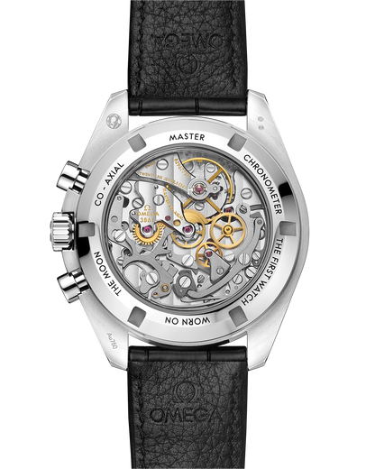 Speedmaster Moonwatch Professional 42 mm, Canopus Gold™ on leather strap