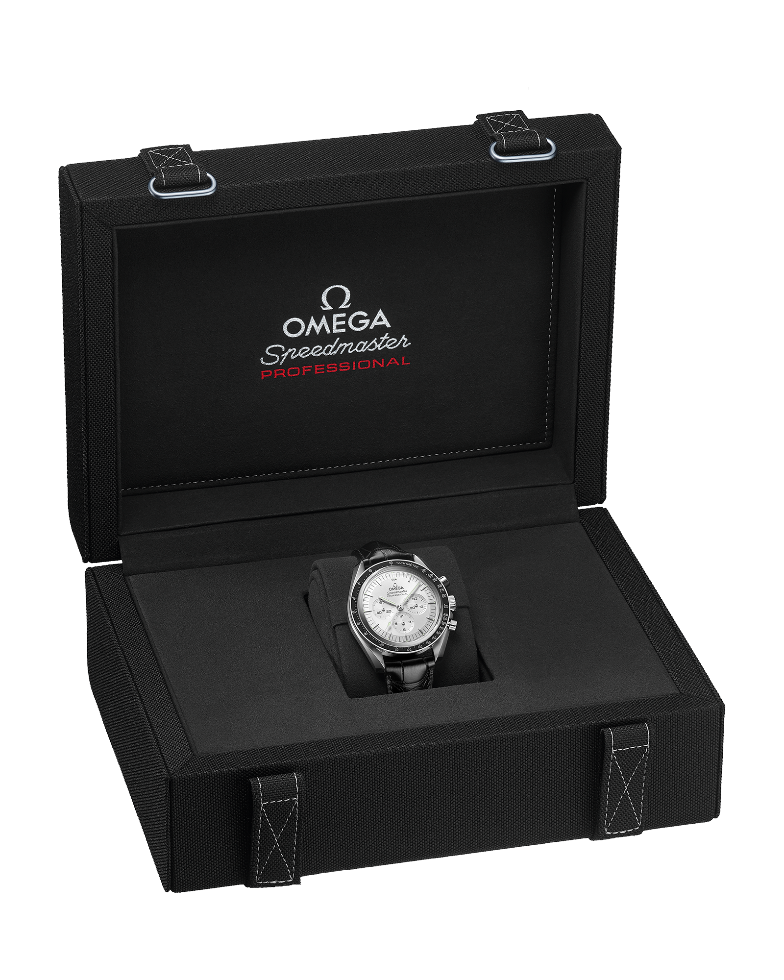 Speedmaster Moonwatch Professional 42 mm, Canopus Gold™ on leather strap