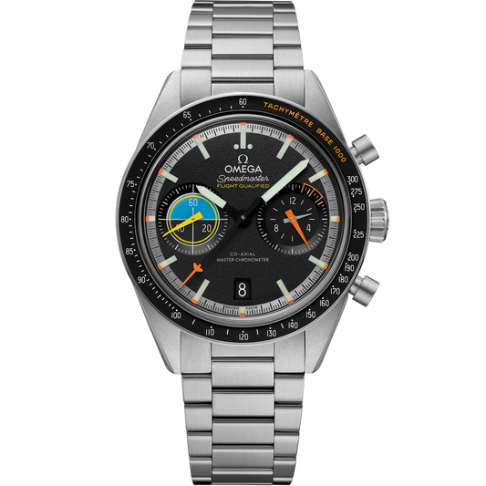 Speedmaster Pilot 40.85 mm, steel on steel