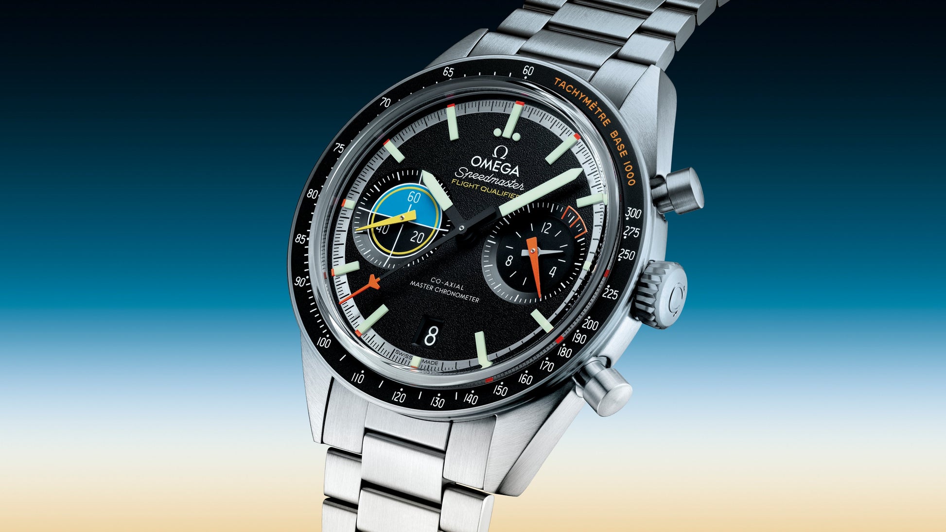 Speedmaster Pilot 40.85 mm, steel on steel