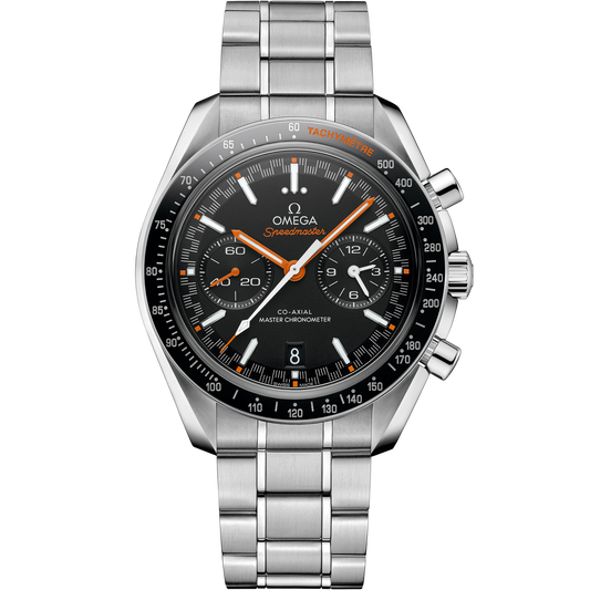 Speedmaster Racing 44.25 mm, steel on steel
