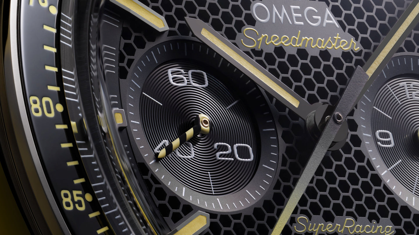 Speedmaster Super Racing 44.25 mm, steel on steel