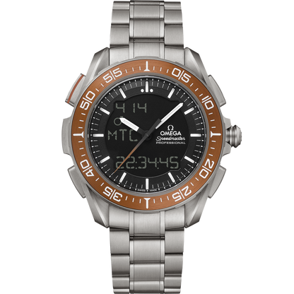 Speedmaster X‑33 Marstimer 45 mm, titanium on titanium