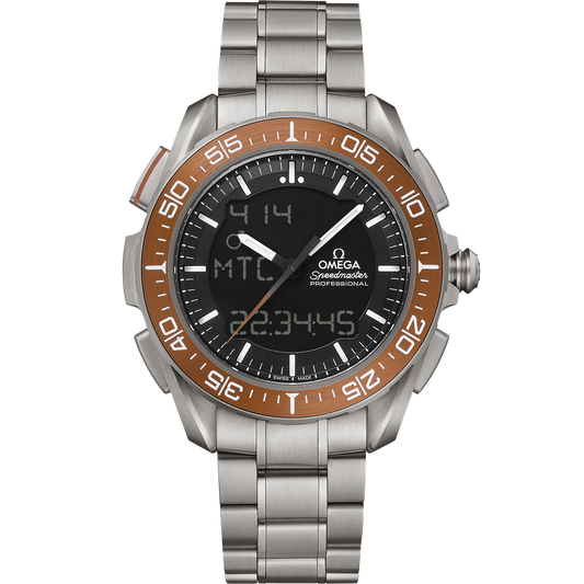 Speedmaster X‑33 Marstimer 45 mm, titanium on titanium