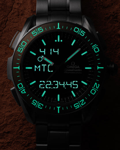 Speedmaster X‑33 Marstimer 45 mm, titanium on titanium