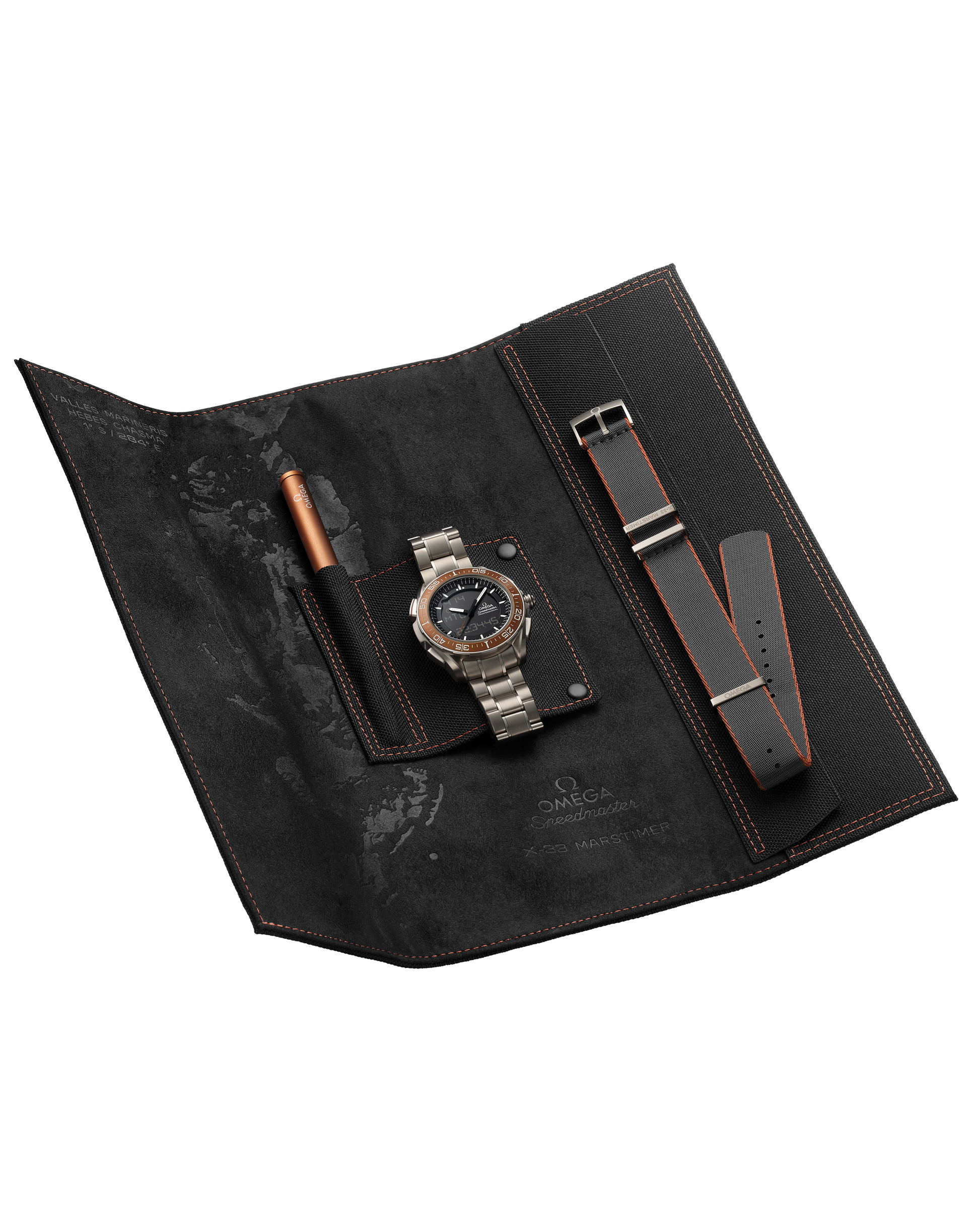 Speedmaster X‑33 Marstimer 45 mm, titanium on titanium